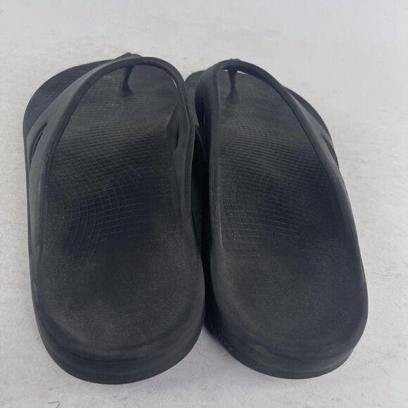 OOFOS Men\'s OOriginal Sport Sandals US 12 Black Comfort Recovery Flip Flops